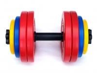Разборная гантель Brutal Sport 29 кг с цветными дисками