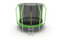 Батут с внутренней сеткой и лестницей EVO JUMP Cosmo 10ft (Green)