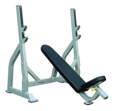 Олимпийская скамья с положительным наклоном для жима, со стойками AeroFit Impulse Functional IFOIB