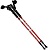 Палки для скандинавской ходьбы 2-х секционные с чехлом (красные) до 1,35м Телескопическая R18140-PRO